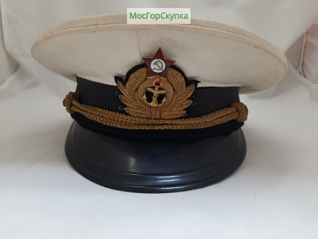 Фуражка морского офицера 1940 - 50-е годы