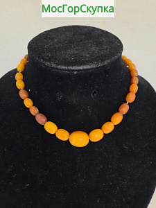 Купить Старинные янтарные бусы — длина 31 см вес 11 грамм