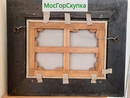 Картина "Морской пейзаж" — холст, масло — 1865 год