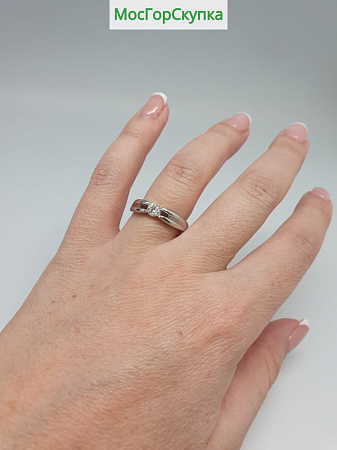 Кольцо Золото 585 проба — Бриллиант 0,25 ct Размер 18
