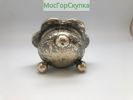 Солонка серебряная — серебро 84 пробы